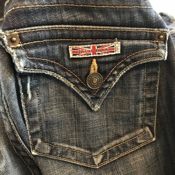 Hudson Boot Cut Flap Pockets Jeans sz 25 - Picture 5 of 8